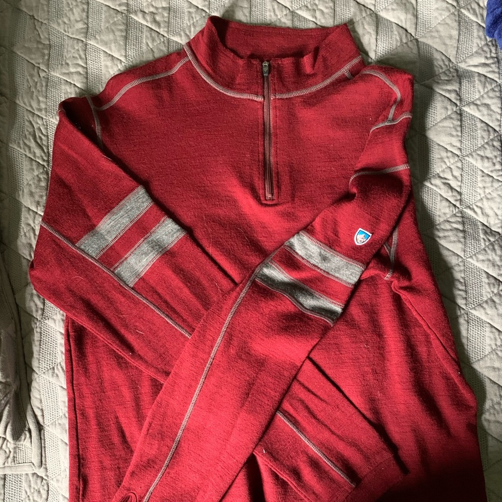 Men’s wool quarter zip